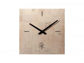 Часы настенные SLT 5196 CHESS WHITE WOOD в Садовом - sadovyj.mebel-nsk.ru | фото