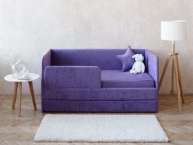 Диван-кровать Happy (сиреневый) в Садовом - sadovyj.mebel-nsk.ru | фото