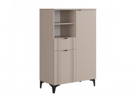 Комод 2 Рич (кашемир/фрапучино матовый/черный) в Садовом - sadovyj.mebel-nsk.ru | фото