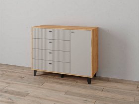 Комод «Катрин-13» (дуб крафт золотой/сантьяго софт) в Садовом - sadovyj.mebel-nsk.ru | фото