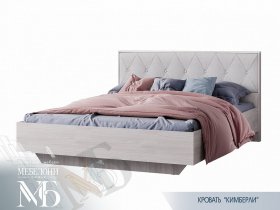 Кровать двуспальная 1,6м Кимберли КР-13 в Садовом - sadovyj.mebel-nsk.ru | фото