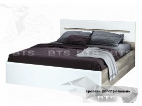 Кровать двуспальная 1,6 м  Наоми КР-11 в Садовом - sadovyj.mebel-nsk.ru | фото