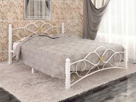 Кровать двуспальная Гарда-3 на металлокаркасе 1,4 м в Садовом - sadovyj.mebel-nsk.ru | фото