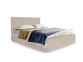 Кровать мягкая 1,6 Сиеста стандарт, вар.2 в Садовом - sadovyj.mebel-nsk.ru | фото