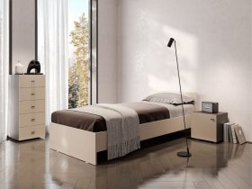 Кровать односпальная 0,9м Гиза в Садовом - sadovyj.mebel-nsk.ru | фото