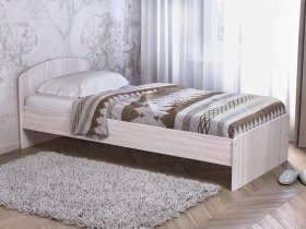 Кровать односпальная 80 с низкой спинкой (ясень шимо светлый) в Садовом - sadovyj.mebel-nsk.ru | фото
