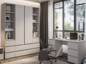 Модульная детская Люмо (кашемир) в Садовом - sadovyj.mebel-nsk.ru | фото