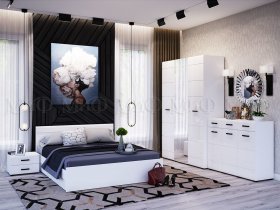 Модульная спальня Нэнси NEW в Садовом - sadovyj.mebel-nsk.ru | фото