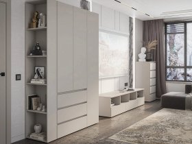 Модульная стенка Люмо (кашемир) в Садовом - sadovyj.mebel-nsk.ru | фото