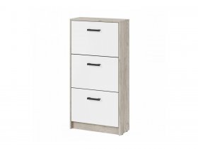 Обувница ОБ-3 Вега (дуб крафт серый/белый) в Садовом - sadovyj.mebel-nsk.ru | фото